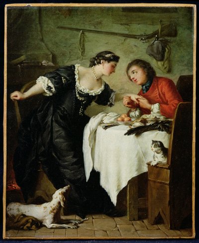 Le Faucon, illustration des Fables de La Fontaine - Pierre Subleyras